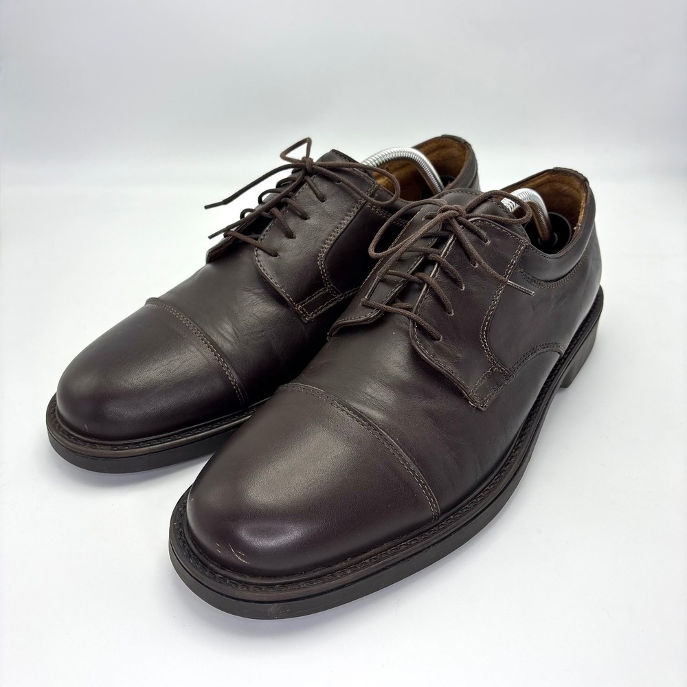 Venturini Comfort & Flex Men's 12M Brown Leather Oxford Made in Italy Shoes